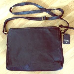 Black fossil purse